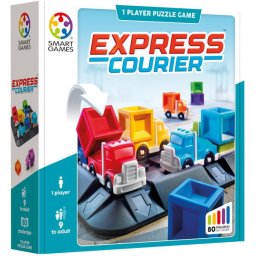 Joc de logica cu 80 de provocari, Smart Games - Express Courier, 9+ ani, editie internationala