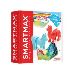 Joc magnetic Smart Max, My First Stories: Fantasy Friends, Carte cu povesti si animale fantastice - 7 piese