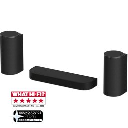 Soundbar Sony BRAVIA Theatre Trio, 9 difuzoare, 405W, Dolby Atmos, DTS:X, IMAX Enhanced, 360 Spatial Sound Mapping, Voice Zoom 3, Bluetooth, Negru