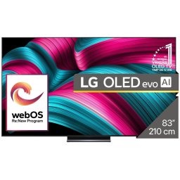 Televizor LG OLED evo OLED83C5ELA, 209cm, Smart, 4K Ultra HD, 100 Hz, Clasa F (Model 2025), Negru