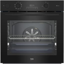 Cuptor incorporabil Beko BBIS17300BMPSEC, 72 L, clasa energetica A, autocuratare pirolitica, functie automata paine, pizza, conectivitate WI-Fi, Negru
