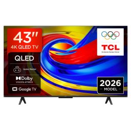 Televizor TCL QLED 43QLED780L, 108 cm, Smart Google TV, 4K, (Model 2026), Negru