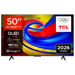Televizor TCL QLED 50QLED780L, 126 cm, Smart Google TV, 4K (Model 2026), Clasa F, Negru