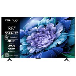 Televizor TCL QD-MiniLED 85C61K, 215 cm, Smart Google TV, 4K Ultra HD, 144Hz, Wi-Fi, Negru
