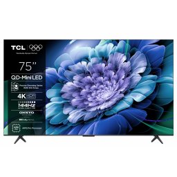 Televizor TCL QD-MiniLED 75C61K, 189 cm, Smart Google TV, 4K Ultra HD, 144Hz, Onkyo, Negru