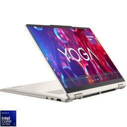 Laptop Lenovo Yoga 7 2-in-1 14IPH11 cu procesor Intel Core Ultra 7 355 pana la 4.7GHz, 14" WUXGA, OLED, Touch, 16GB LPDDR5X, 1TB SSD, Intel® Graphics, No OS, Alb crem