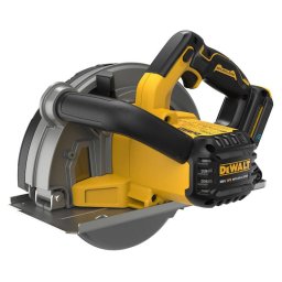 Fierastrau circular pentru metal pe acumulator DeWALT DCS383N, 18V XR, brushless, diametru disc TCT 184 mm, 3900 RPM, adancime taiere max 67mm, iluminare LED, rezervor colectare aschii, fara incarcator/acumulatori