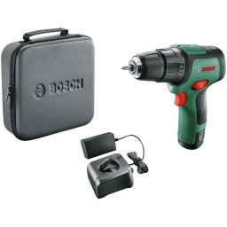 Masina de gaurit si insurubat (bormasina) pe acumulator EasyImpact 12 Br 06039B6100, 12V, 30Nm, 2 trepte, mandrina 10mm, acumulator 2Ah, incarcator, Verde-Negru