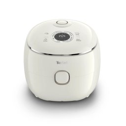 Aparat multifunctional de gatit orez Tefal Pop RK535AE0, 350 W, 8 programe, capacitate 0.7 L, NFC integrat, tehnologie Fuzzy Logic, functie mentinere la cald, tehnologie digitala, design compact, Alb