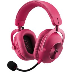 Casti gaming wireless Logitech PRO X 3 Lightspeed, Magenta