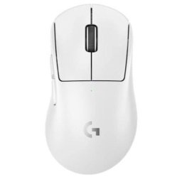 Mouse gaming wireless Logitech PRO X Superlight 2 DEX, ultrausor, senzor LightSpeed Hero, cu forma ergonomica, palm grip, mouse right - handed, Alb
