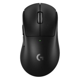 Mouse gaming wireless Logitech PRO X Superlight 2 DEX, ultrausor, senzor LightSpeed Hero, 44000 dpi, cu forma ergonomica, palm grip, mouse right - handed, Negru