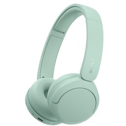 Casti On Ear Sony WH-CH530G, Wireless, Bluetooth, Multipoint connection, Microfon, Egalizator pe 10 benzi, Quick Charge, Autonomie 55 ore, Verde menta