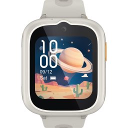 Ceas inteligent pentru copii TCL Movetime Kids Watch MT48, 1.68", 4G, GPS, IP68 2ATM, Camera 2MP, Lunar Cream