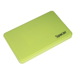 HDD Rack RACK extern SPACER, pt HDD/SSD, 2.5 inch, S-ATA, interfata PC USB 3.0, Husa piele sintetitca, plastic, Verde, "SPR-25612GR" (timbru verde 0.8 lei)