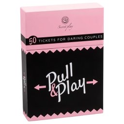 Secret Play Pull & Play - joc de cărți erotic pentru cupluri (50 de cărți) - în 7 limbi