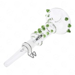 Black Leaf Pipa sticla cu Filtre Carbune activ Verde 17cm