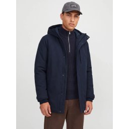 Jack & Jones Jacheta JPRKEEN PARKA, barbati, cu membrana rezistenta la apa pana la 10.000mm, Regular fit, Bleumarin inchis (SELECTATI MARIMEA: S)