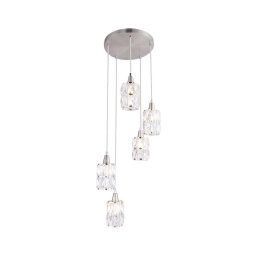Globo 15760-5 - Lustră pe cablu WOLLI 5xE14/40W/230V