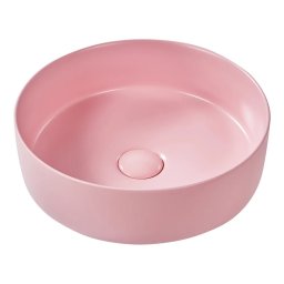 Produs Resigilat Lavoar pentru baie Re-Bloom Gudar, ceramica, 37x37x12 cm, scurgere 35mm, roz - Verificat A