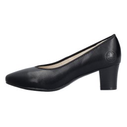 Pantofi dama, Rieker, 44650-04-Negru, casual, piele naturala, cu toc, negru (Marime: 36)
