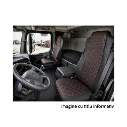 Huse scaune camion compatibile DAF XF 105/106 2012-2016 1+1 premium Imitatie Piele Romb