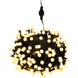 Instalatie luminoasa de Craciun 200 LED, lumina calda, 16 m, IP44