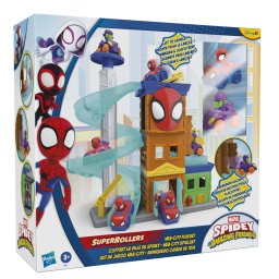 Set de joaca Spidey si Prietenii Lui Uimitori Super Rollers Web City