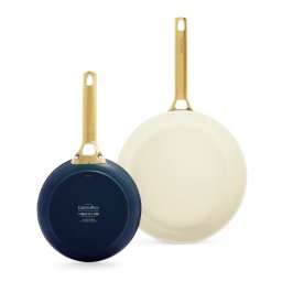 Set 2 Tigai GreenPan Padova Reserve 20cm 26cm Oxford Blue