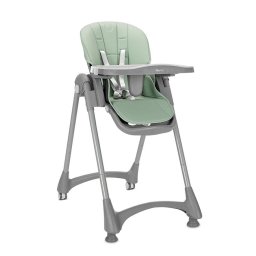 Scaun de Masa Bebelusi Lorelli Scaun de masa pentru copii, Remo, reglabil pe inaltime in 8 pozitii, spatar rabatabil 4 pozitii, tava dubla detasabila, roti silicon, Green
