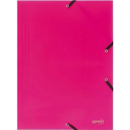 Mapa cu Elastic Spree A4 PP400 microni Roz
