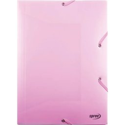 Mapa cu Elastic Spree A4 Roz Pastel
