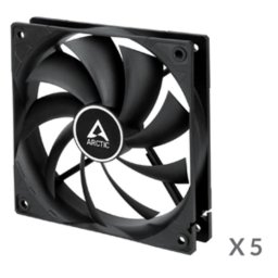 PC, F12 PWM PST (Black) - 5 Pack