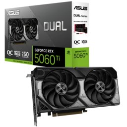 Placa video ASUS nVidia GeForce RTX 5060 Ti DUAL OC 16GB 90YV0MH0-M0NA00, GDDR7, 128 bit