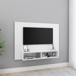 Comodă TV de perete, alb, 120x23,5x90 cm, PAL