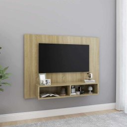 Comodă TV de perete, stejar sonoma, 120x23,5x90 cm, PAL