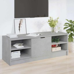 Comodă TV, gri beton, 102x35,5x36,5 cm, lemn compozit
