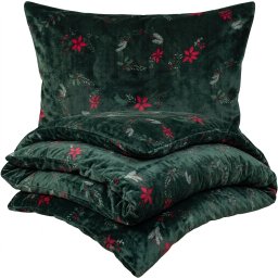 Lenjerie de pat din microflanel 4Home Poinsettia, 160 x 200 cm, 70 x 80 cm