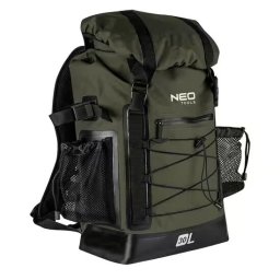 Ghiozdan/rucsac turistic, 4 buzunare, model Survival, verde inchis, 18x32x63 cm, 30 L, NEO