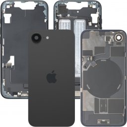 Capac Baterie Apple iPhone 17e, Cu Carcasa Mijloc, Full Parts, Negru, Swap Premium