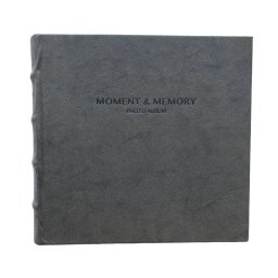 Album Foto Procart Catifea Stocare 200 Fotografii 10x15Cm Spatiu Notite Gri