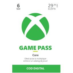 Abonament Microsoft Xbox Game Pass Core 6 Luni Eurozone Pk Lic Online Esd