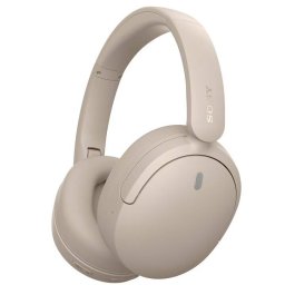 Casti Sony WH-CH730NC Wireless Bluetooth Noise Cancelling Multipoint Microfon Egalizator pe 10 benzi Quick Charge Autonomie 75 ore Bej