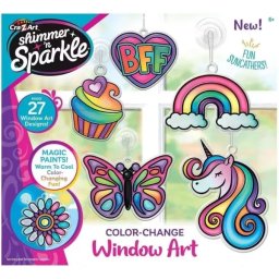 Set de creație pentru decorațiuni de fereastră Shimmer’n Sparkle, cu schimbare de culori