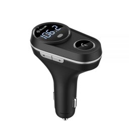 Modulator FM FMT-B5, bluetooth, microSD, 2 x USB 2.4A, microfon, negru