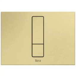 Clapeta de actionare Roca Duplo PS4 dual flush, alama periata -A8902213VA