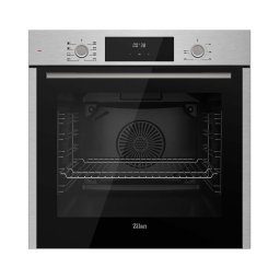 Cuptor electric incorporabil, 73 L, 8 funcții, putere 2519W, ventilație turbo, grill, afișaj LED, gri cu negru, ZILAN / ZLN6421