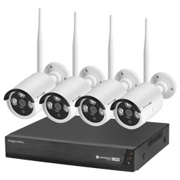 Set supraveghere video NVR WiFi cu 4 camere 1080p, Tuya C200, IP66