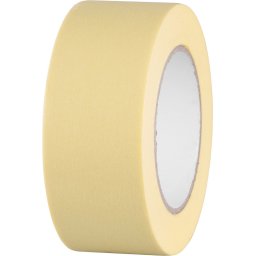 Banda de mascare Strend Pro 50 mm x 50 m, rezistenta la 80°C, galbena