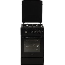 Aragaz pe Gaz MPM MPM-56-KGF-21/B Plita cu 4 Arzatoare Cuptor 54L Aprindere Electrica Latime 50CM Negru